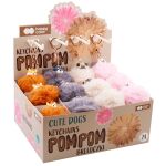 Happy Color klíčenka s pomponem - Pejsci